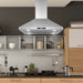 Cosmo 4-Piece Appliance Package - 36-Inch Dual Fuel Range, Island Range Hood, Dishwasher and Refrigerator in Stainless Steel (COS-4PKG-064) Cosmo