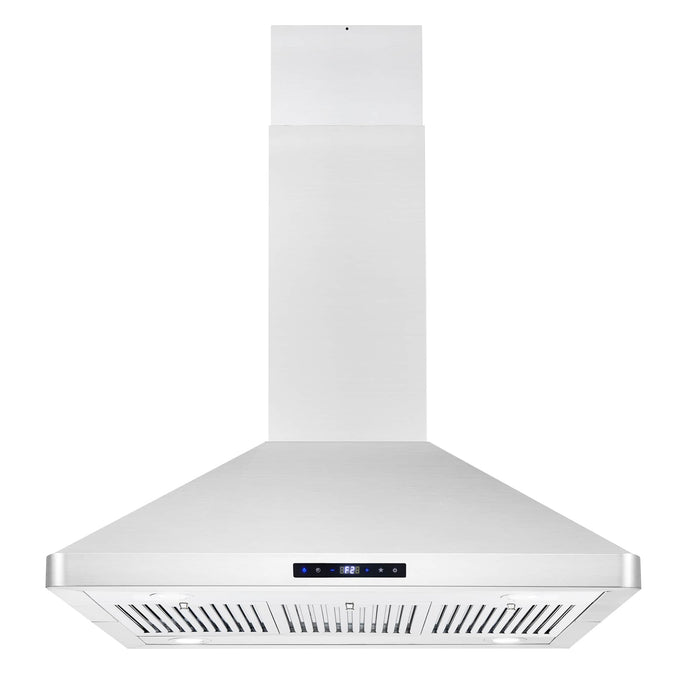 Cosmo 4 - Piece Appliance Package - 36-Inch Gas Range, Island Range Hood, Dishwasher and Refrigerator in Stainless Steel (COS-4PKG-120) Cosmo