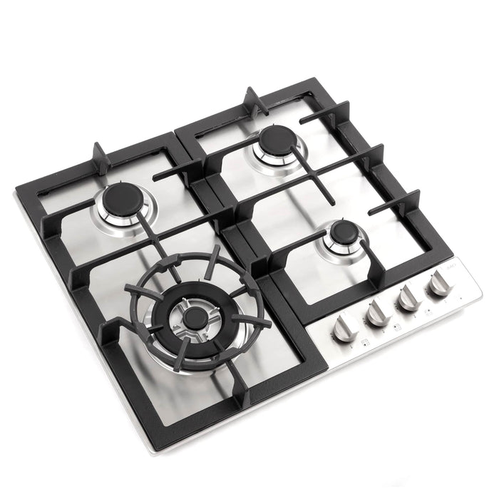 Cosmo 24-Inch Gas Cooktop with 4 Burners in Stainless Steel (COS-640STX-E) Cosmo