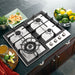 Cosmo 24-Inch Gas Cooktop with 4 Burners in Stainless Steel (COS-640STX-E) Cosmo