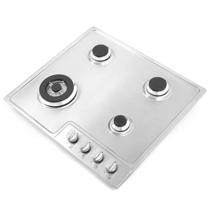 Cosmo 24-Inch Gas Cooktop with 4 Burners in Stainless Steel (COS-640STX-E) Cosmo