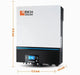 Green Vista Living Rich Solar Complete Off-Grid Solar Kit RS-H6548 | 8000W PV Input 48V 120VAC Output - Side View