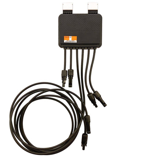 Tigo TS4-A-2F - 2 Module Rapid Shutdown - Tigo TS4-A-2F Rapid Shutdown Dual Module black coiled wires front view