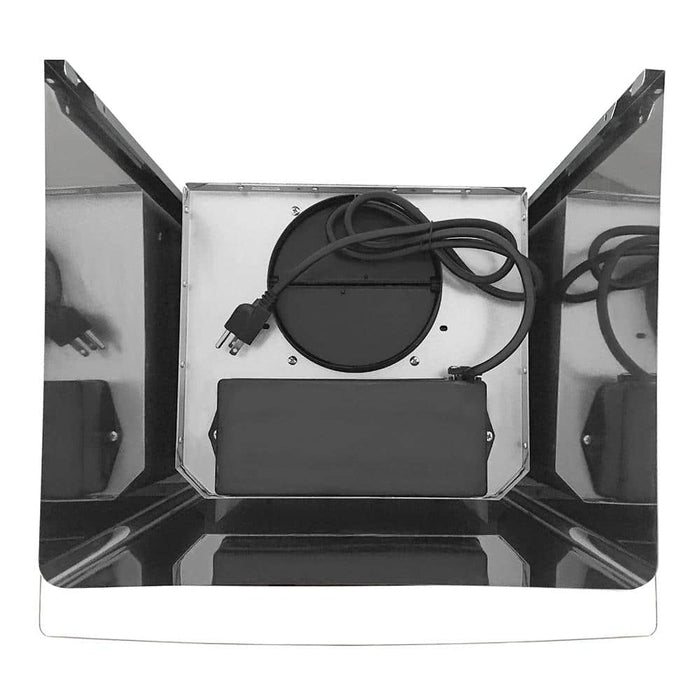Cosmo 4-Piece Appliance Package - 30-Inch Dual Fuel Range, Wall Mount Range Hood, Dishwasher and Refrigerator in Stainless Steel (COS-4PKG-188) Cosmo