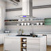Cosmo 4-Piece Appliance Package - 30-Inch Dual Fuel Range, Island Range Hood, Dishwasher and Refrigerator in Stainless Steel (COS-4PKG-045) Cosmo