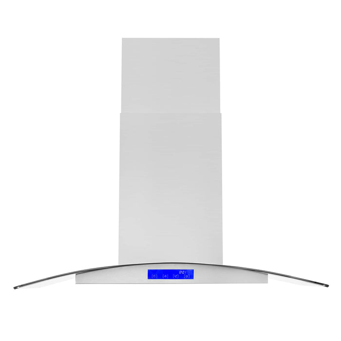 Cosmo 4 - Piece Appliance Package - 36-Inch 240V Dual Fuel Range 36-Inch Range Hood Dishwasher and Refrigerator (COS-4PKG-207) Cosmo