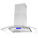 Cosmo 36-Inch 380 CFM Island Range Hood in Stainless Steel with Tempered Glass (COS-668ICS900) Cosmo