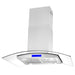Cosmo 36-Inch 380 CFM Island Range Hood in Stainless Steel with Tempered Glass (COS-668ICS900-DL) Cosmo