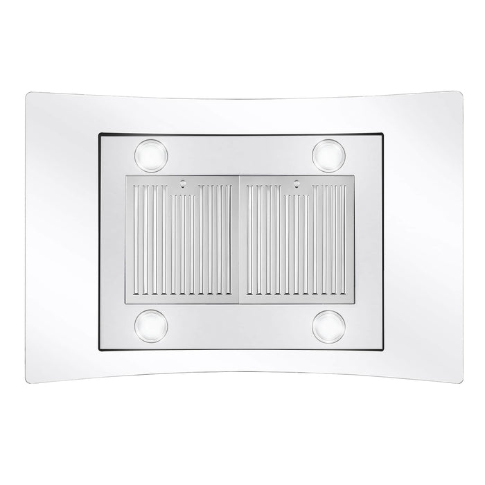 Cosmo 4-Piece Appliance Package - 36-Inch Dual Fuel Range, Island Range Hood, Dishwasher and Refrigerator in Stainless Steel (COS-4PKG-075) Cosmo
