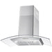 Cosmo 36-Inch 380 CFM Ductless Wall Mount Range Hood in Stainless Steel with Tempered Glass (COS-668WRC90-DL) Cosmo
