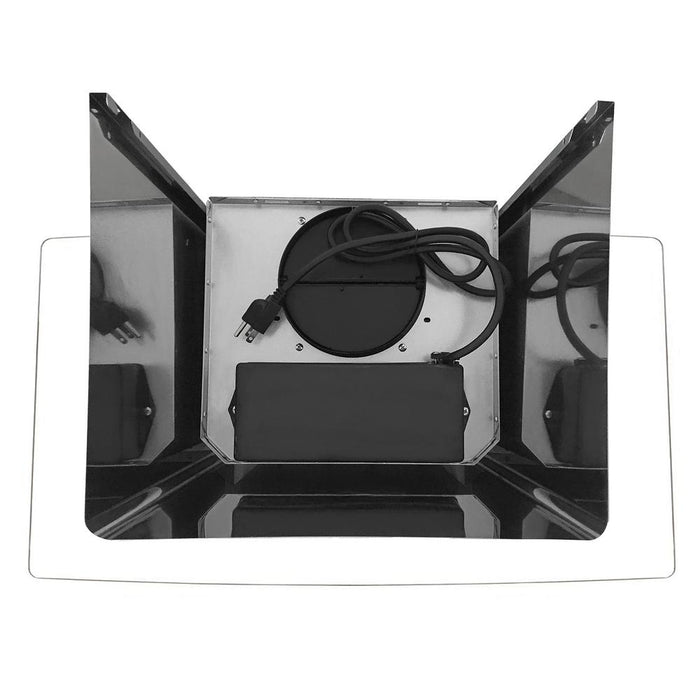Cosmo 36-Inch 380 CFM Ductless Wall Mount Range Hood in Stainless Steel with Tempered Glass (COS-668WRC90-DL) Cosmo