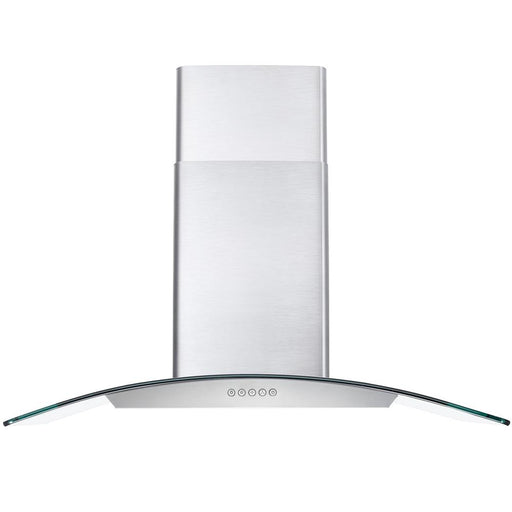 Cosmo 36-Inch 380 CFM Ductless Wall Mount Range Hood in Stainless Steel with Tempered Glass (COS-668WRC90-DL) Cosmo