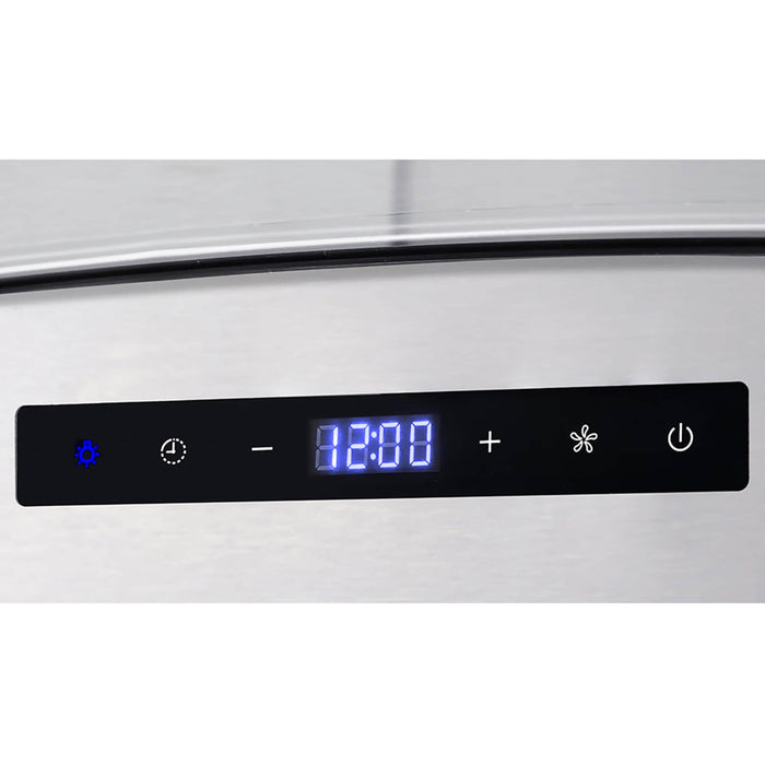 Cosmo 30-Inch 380 CFM Ductless Wall Mount Range Hood in Stainless Steel with Tempered Glass (COS-668WRCS75-DL) Cosmo