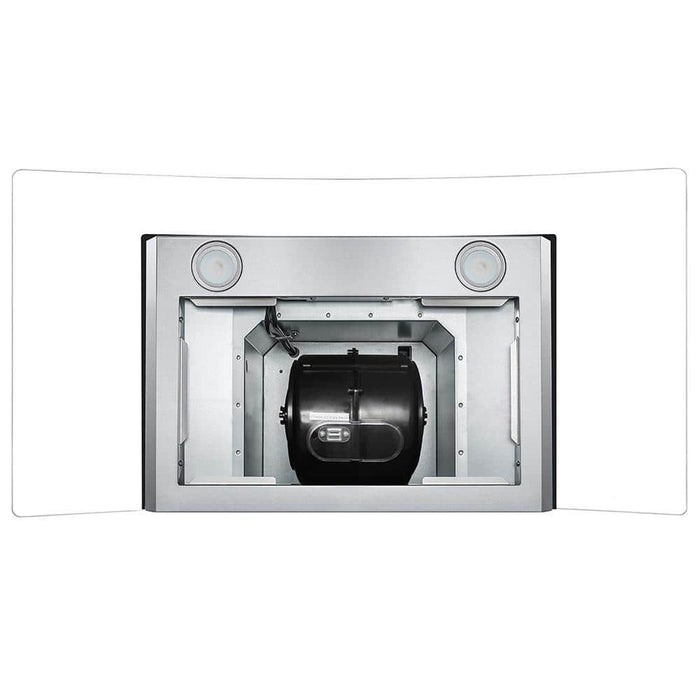 Cosmo 36-inch 380 CFM Ductless Wall Mount Range Hood in Stainless Steel with Tempered Glass (COS-668WRCS90-DL) Cosmo