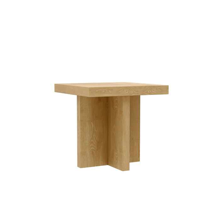 Alpine Furniture Cleo Donte End Table, Natural