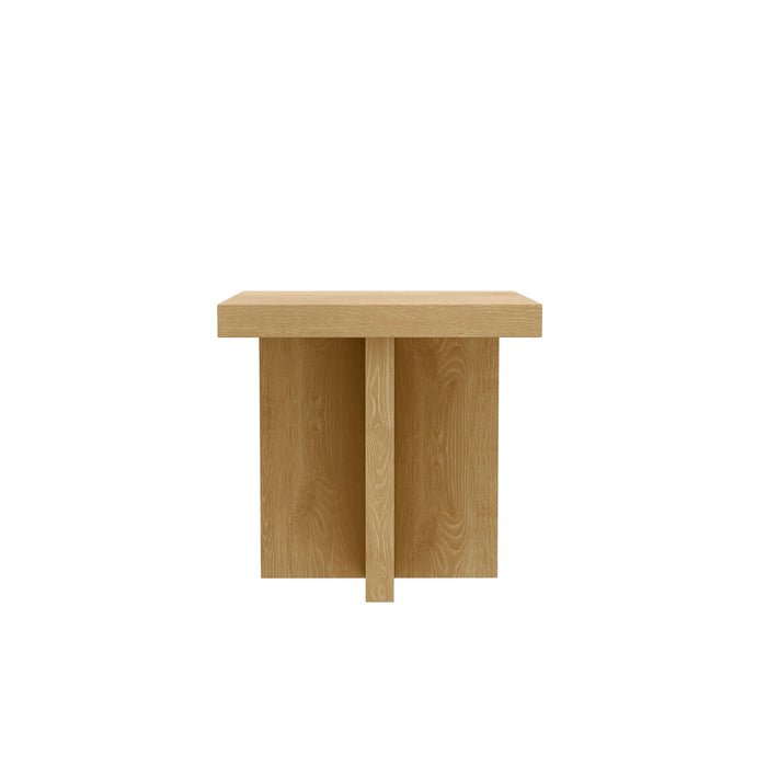 Alpine Furniture Cleo Donte End Table, Natural