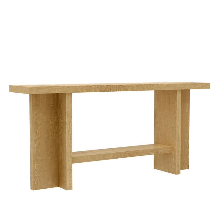 Alpine Furniture Cleo Donte Console Table, Natural