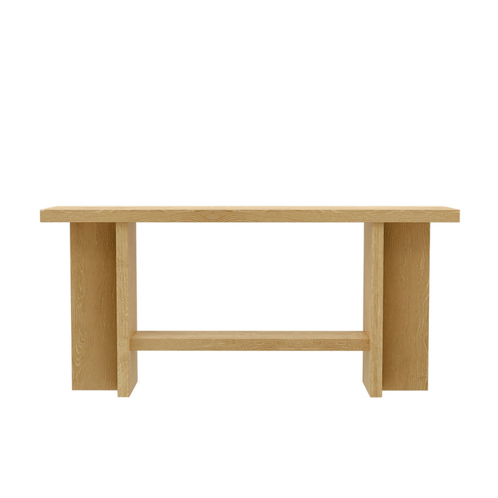 Alpine Furniture Cleo Donte Console Table, Natural