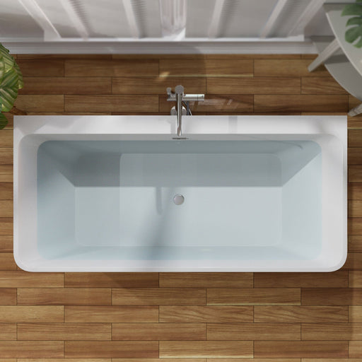Empava 67" Freestanding Soaking Tub with Center Drain EMPV-67FT1516 Empava
