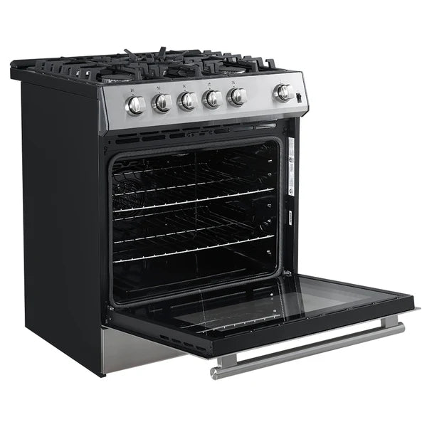 Forno Leonardo Espresso 30-Inch Gas Range in Stainless Steel (FFSGS1116-30) FORNO