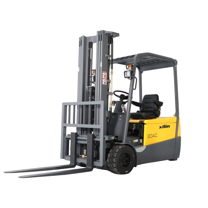 Xilin CPD20SA-20-Li-189 3 wheel electric forklift mast and lift detail