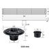 wonderland shower inc Matte Black Linear shower drain stainless steel material 24 inch or 35.4 inch with... - Dimensions