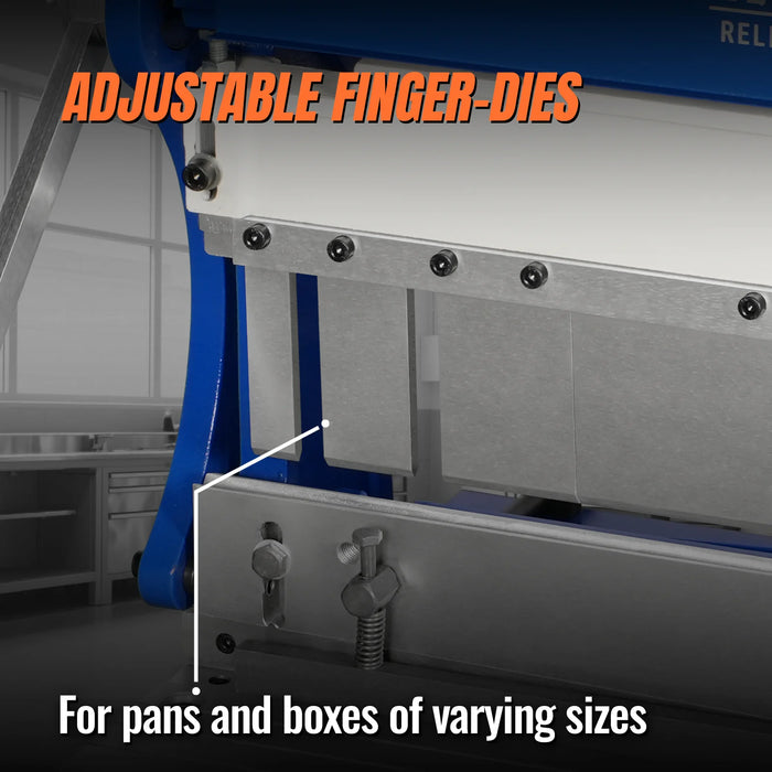 30-inch 3-in-1 Pan and Box Brake – Slip Roll, Shear, Bending Machine for Sheet Metal, 20 Gauge Mild Steel, Adjustable Fingers, Heavy Duty, Metalworking, Fabrication, Rolling, Bending MMCB3016