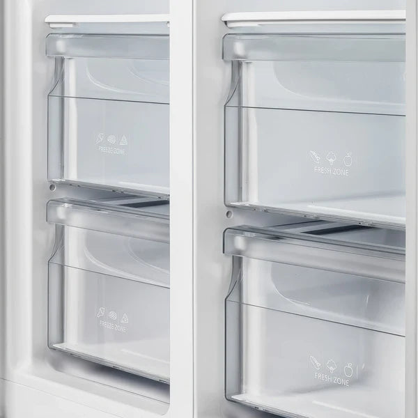 Forno Salerno 33-Inch 15.6 cu.ft Built-in Refrigerator with Modern Decorative Grill in Stainless Steel (FFRBI1805-37MG) FORNO