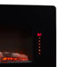 Winslow 42-Inch Wall-Mount/Tabletop Linear Electric Fireplace in Black (SWM4220) - side view