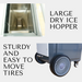 SANITMAX SM2000 Dry Ice Blasting Machine, 44 lbs Dry Ice Hopper, Hand Control Spray Gun Kit, 5 Nozzles - Dimensions