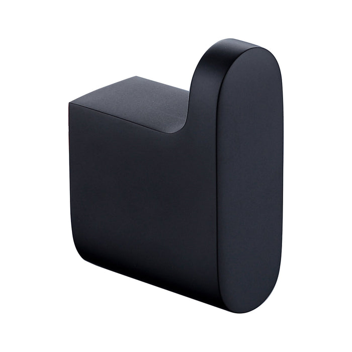 wonderland shower inc Luxurious 4-Piece Brass Matte Black Bathroom Hardware Set: Towel Bar... Shower Accessory - View 11