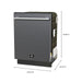 Forno Romano Espresso 24-Inch Built-In Dishwasher in Black with Brass Handle (FDWBI8035-24BLK) FORNO