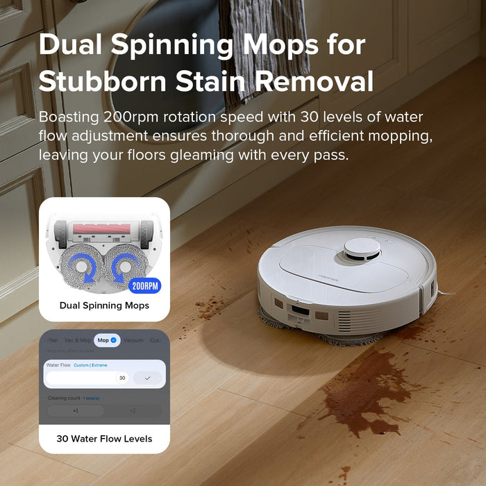 【Certified Refurbished 90% New】Roborock Qrevo S Robot Vacuum with Multifunctional Dock