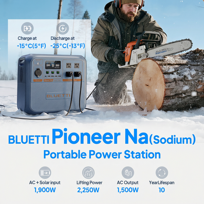 BLUETTI Pioneer Na Sodium-Ion Portable Power Station – 900Wh, 1,500W – image 2