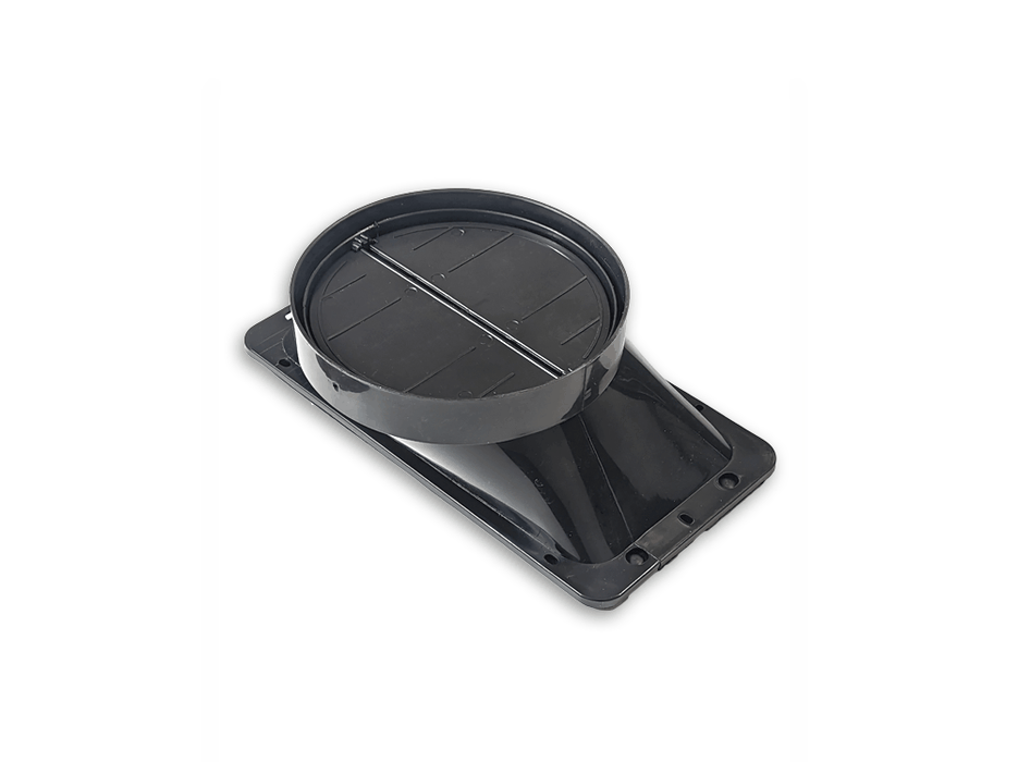 6" Black Duct Transition for Victory Range Hoods