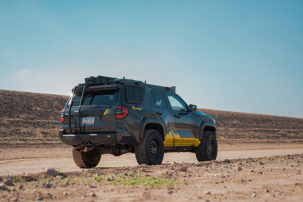Rago Fabrication 2025-2026 Toyota 4Runner Rear Hatch Ladder – installed on vehicle, image 12 of 15