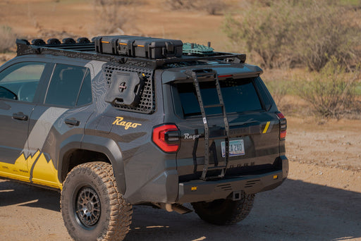 Rago Fabrication 2025-2026 Toyota 4Runner Rear Hatch Ladder – installed on vehicle, image 2 of 15