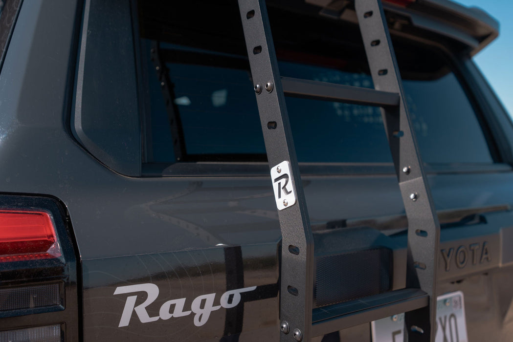 Rago Fabrication 2025-2026 Toyota 4Runner Rear Hatch Ladder – installed on vehicle, image 6 of 15