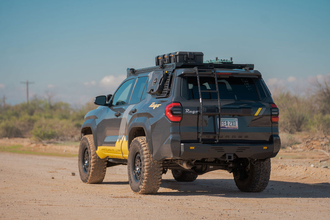 Rago Fabrication 2025-2026 Toyota 4Runner Rear Hatch Ladder – installed on vehicle, image 8 of 15