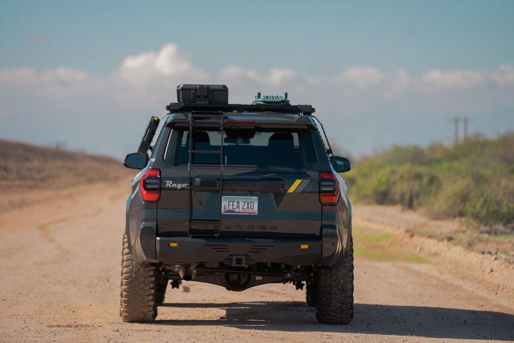 Rago Fabrication 2025-2026 Toyota 4Runner Rear Hatch Ladder – installed on vehicle, image 4 of 15