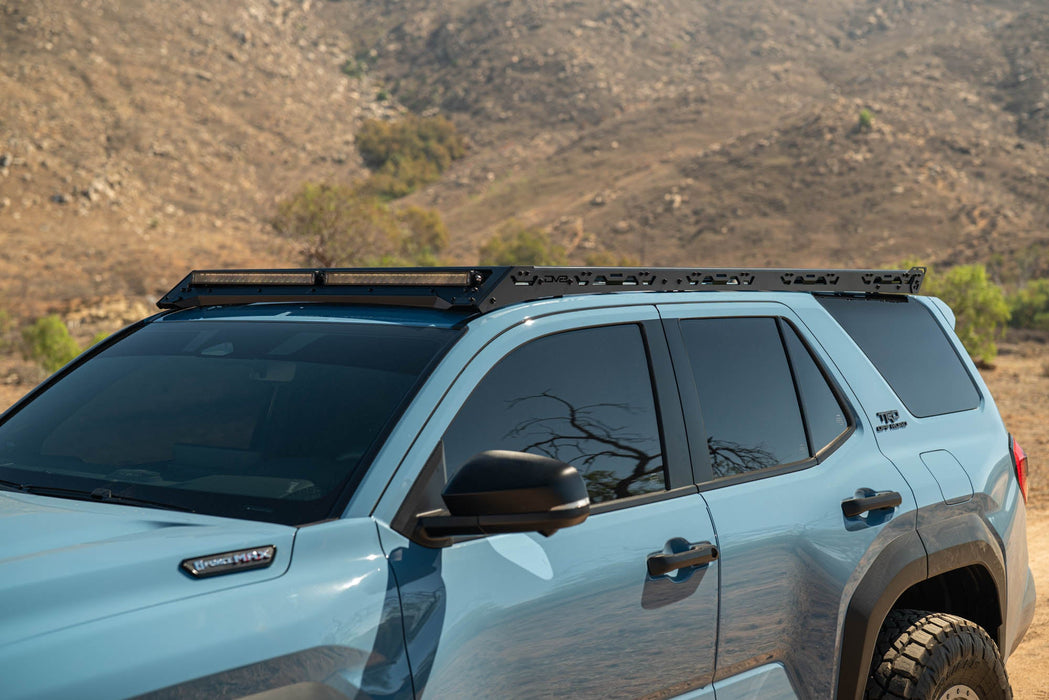 DV8 Offroad 2025-2026 Toyota 4Runner Roof Rack Light Cutout Fairing – installed on vehicle, image 9 of 11