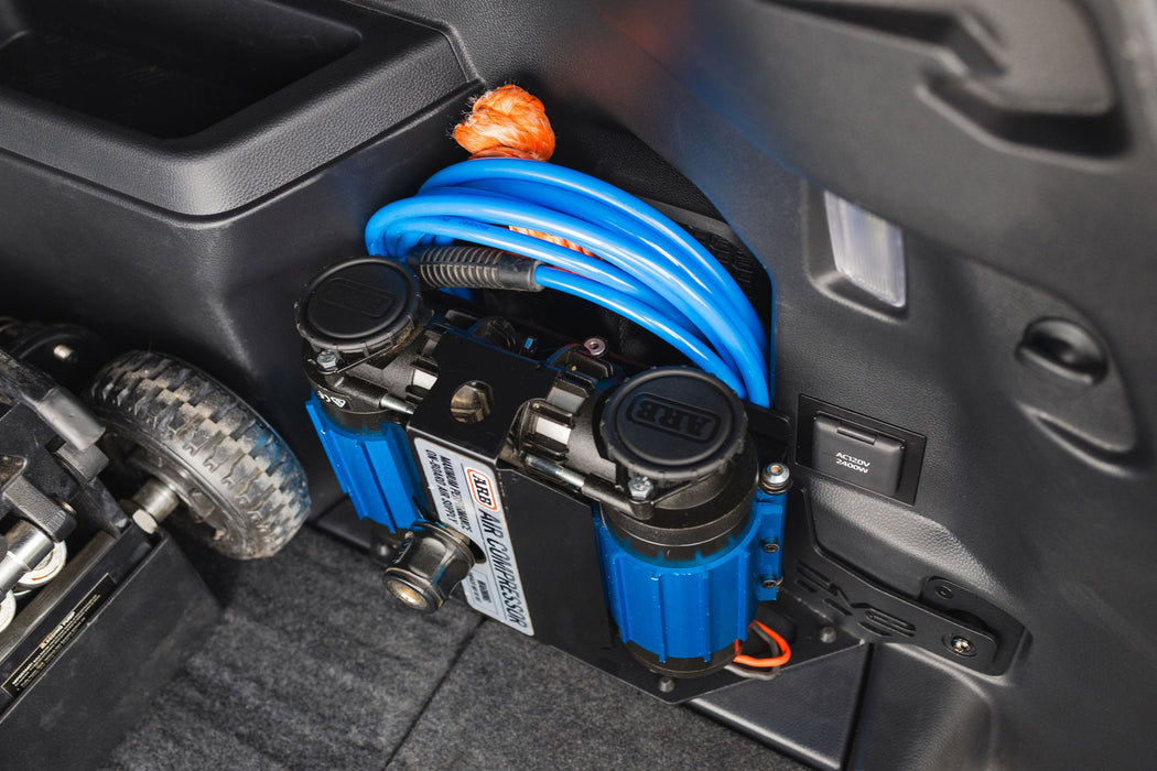 DV8 Offroad 2025-2026 Toyota 4Runner i-Force MAX Compressor Mount – installed on vehicle, image 8 of 13