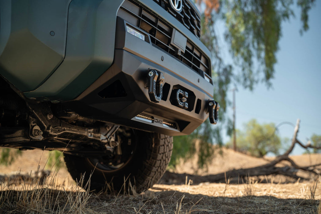 DV8 Offroad 2025-2026 Toyota 4Runner Centric Winch Front Bumper – installed on vehicle, image 7 of 15