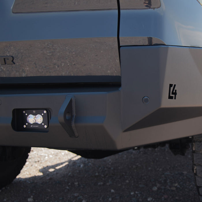 C4 Fabrication 2025-2026 Toyota 4Runner Overland Series Rear Bumper – installed on vehicle, image 17 of 18
