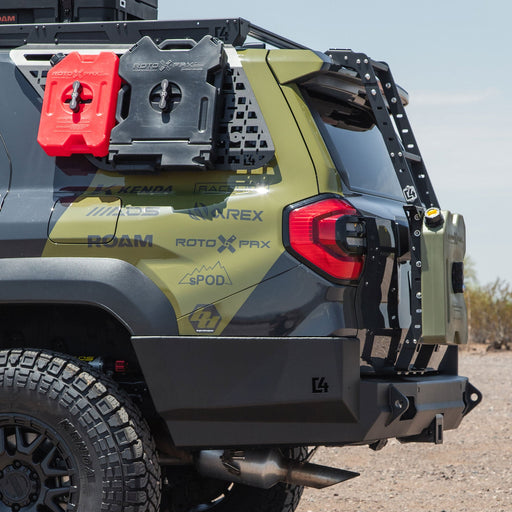 C4 Fabrication 2025-2026 Toyota 4Runner Overland Series Rear Bumper – installed on vehicle, image 2 of 18