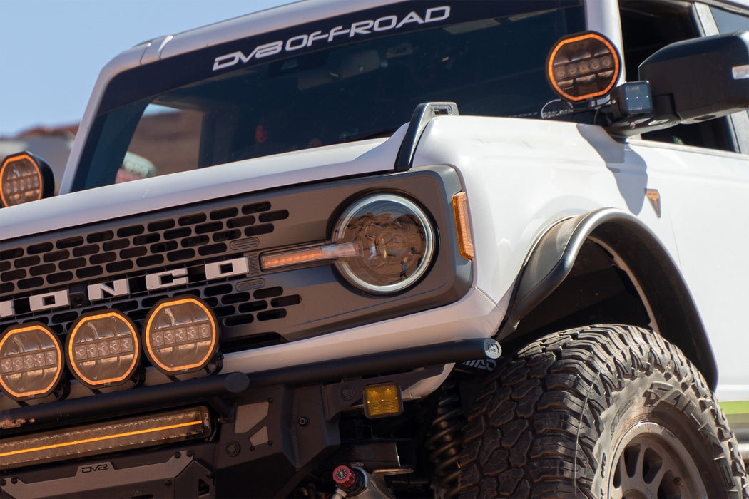 DV8 Offroad 2021-2026 Ford Bronco Black Headlights – on the trail, image 9 of 20