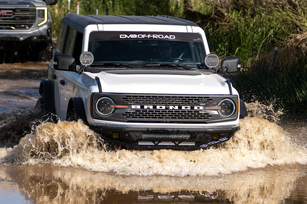 DV8 Offroad 2021-2026 Ford Bronco Black Headlights – on the trail, image 8 of 20