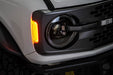 DV8 Offroad 2021-2026 Ford Bronco Black Headlights – installed on vehicle, image 16 of 20