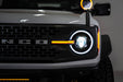 DV8 Offroad 2021-2026 Ford Bronco Black Headlights – installed on vehicle, image 12 of 20