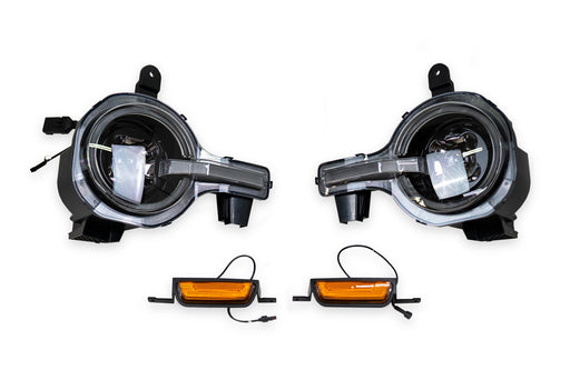 DV8 Offroad 2021-2026 Ford Bronco Black Headlights – image 1 of 20